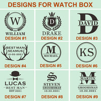 Personalized Groomsmen Watches (w/Bamboo Box)
