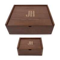 Personalized Engraved Wood Gift Box with Sliding Lid