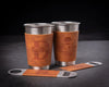 Groomsmen Beer Mug with Leather Groomsmen Bottle Opener 5