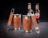 Groomsmen Beer Mug with Leather Groomsmen Bottle Opener 8