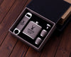 Groomsmen Flask Set Leather