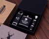 Groomsmen Flask Set Leather