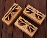 Groomsmen Sunglasses Gift Set (with Bamboo Box)