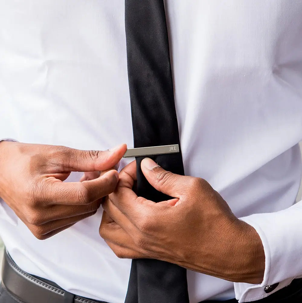 Personalized Engraved Stainless Steel Tie Bar