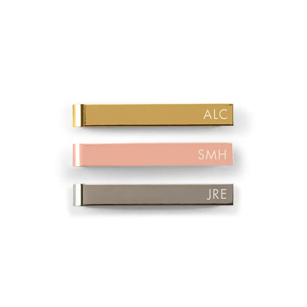 Personalized Engraved Stainless Steel Tie Bar