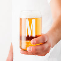 Personalized Can Shaped Drinking Glass