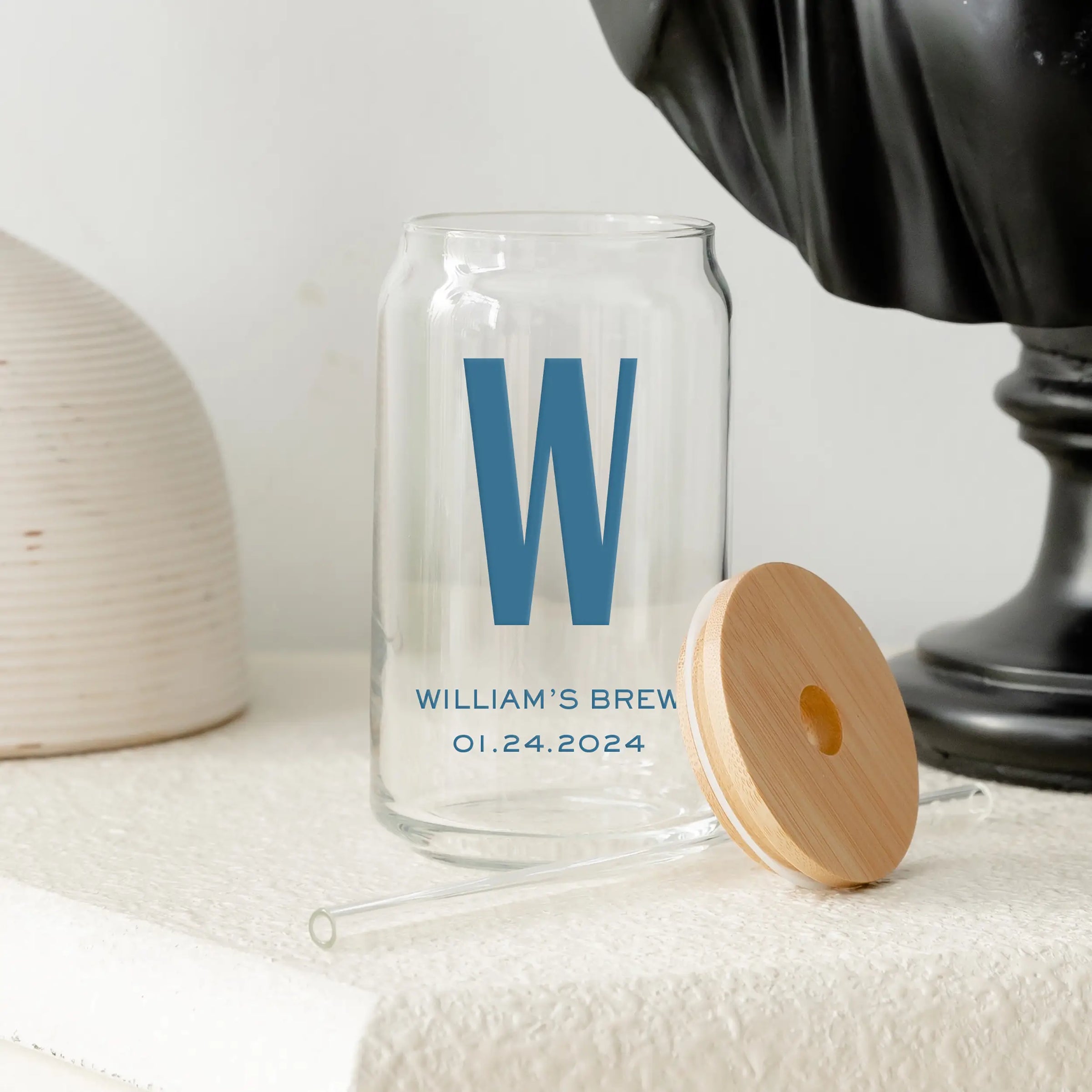 Personalized Can Shaped Drinking Glass