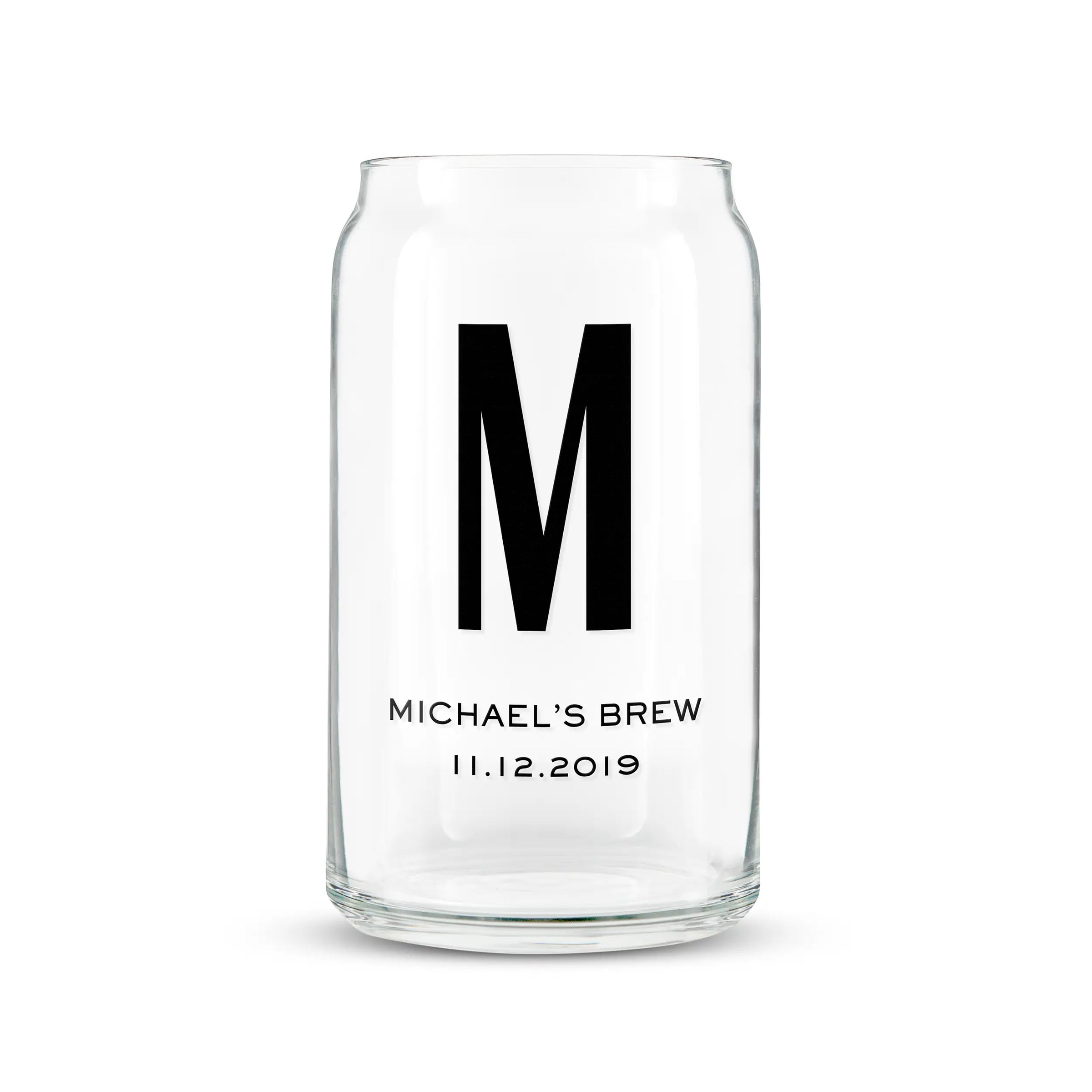 Personalized Can Shaped Drinking Glass