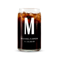 Personalized Can Shaped Drinking Glass
