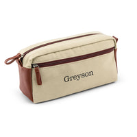 Personalized Dual Compartment Travel Toiletry Bag